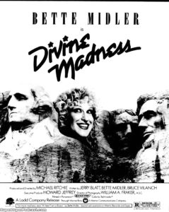 DIVINE MADNESS- Newspaper ad.
September 30, 1980.