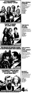 THE FACTS OF LIFE/REAL PEOPLE/QUINCY-Television guide ad.
October 28, 1981.