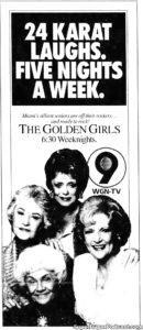 THE GOLDEN GIRLS- Television guide ad.
October 1, 1991.