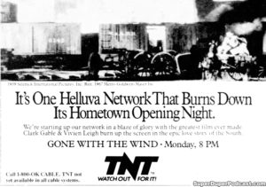 GONE WITH THE WIND- Television guide ad.
October 3, 1988.