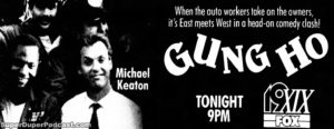 GUNG HO- Television guide ad.
October 18, 1991.