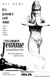 I STILL DREAM OF JEANNIE- Television guide ad. October 20, 1991.