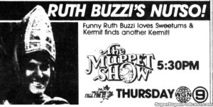 THE MUPPET SHOW- Television guide ad.
October 1, 1981.