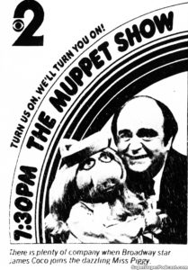 THE MUPPET SHOW- Television guide ad.
September 18, 1978.