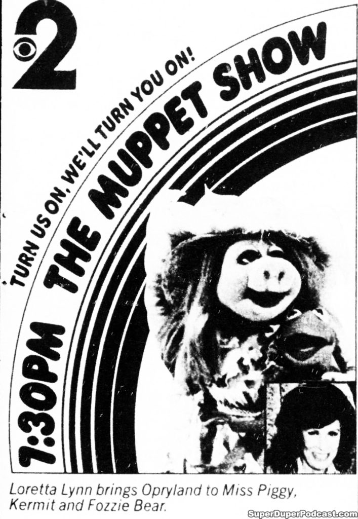 THE MUPPET SHOW- Television guide ad. October 24, 1978.