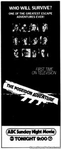 THE POSEIDON ADVENTURE- Television guide ad.
October 27, 1974.