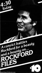 THE ROCKFORD FILES- television guide ad.
October 8, 1980.