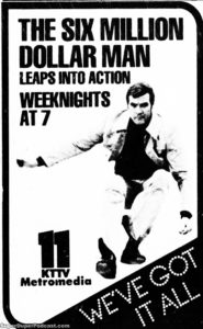 THE SIX MILLION DOLLAR MAN- Television guide ad.
October 4, 1978.