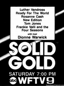 SOLID GOLD- Television guide ad.
October 27, 1985.