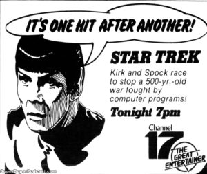 STAR TREK THE ORIGINAL SERIES- Season 1, episode 23, A Taste of Armageddon.
October 13, 1980.