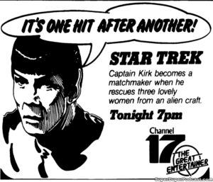 STAR TREK THE ORIGINAL SERIES- Season 1, episode 6, Mudd's Women. October 6, 1980.