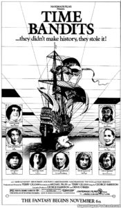 TIME BANDITS- Newspaper ad.
October 25, 1981.