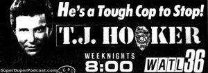 TJ HOOKER- Television guide ad.
October 14, 1988.