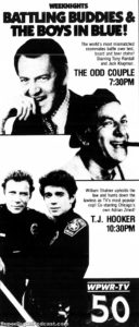 TJ HOOKER- Television guide ad.
September 30, 1987.