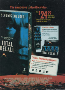 TOTAL RECALL- Home video ad.
October 1990.