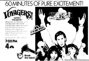 VOYAGERS- Television guide ad.
October 3, 1982.