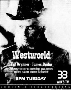 WESTWORLD- Television guide ad.
October 4, 1988.