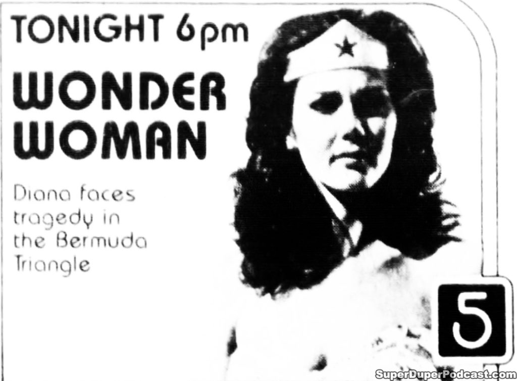 WONDER WOMAN- Television guide ad.
October 13, 1980.