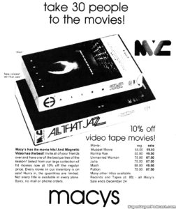 ALIEN- Home video ad. November 2, 1980.