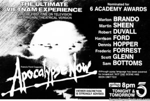 APOCALYPSE NOW- Television guide ad. November 10, 1987.