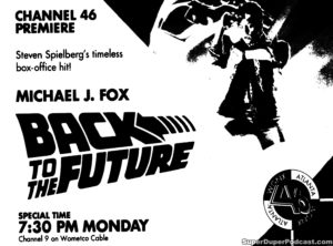 BACK TO THE FUTURE- Television guide ad. November 9, 1992.