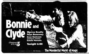 BONNIE AND CLYDE- Television guide ad. November 14, 1989.