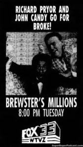 BREWSTER'S MILLIONS- Television guide ad. November 13. 1990.