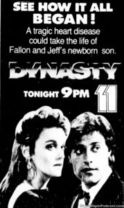 DYNASTY- Television guide ad. November 5, 1985.