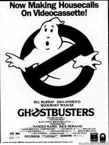 GHSOTBUSTERS- Home video ad. November 17, 1985.