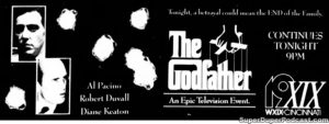 THE GODFATHER- Television guide ad. November 9, 1988.