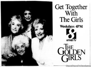 THE GOLDEN GIRLS- Television guide ad. November 5, 1990.