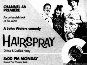 HAIRSPRAY- Television guide ad. November 16, 1992.