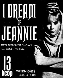 I DREAM OF JEANNIE- Television guide ad. November 1, 1971.