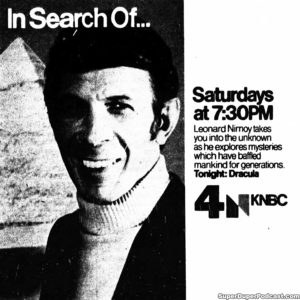 IN SEARCH OF- Television guide ad. November 20, 1976.