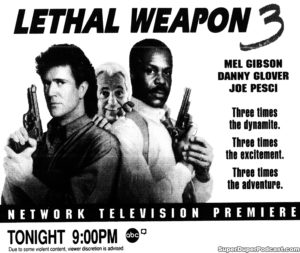 LETHAL WEAPON 3- Television guide ad. November 13. 1994.