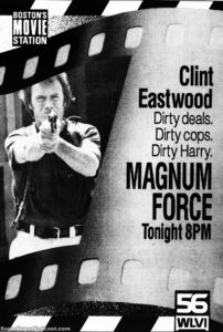 MAGNUM FORCE- Television guide ad. November 17, 1991.