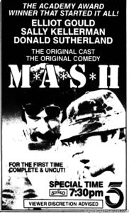 MASH- Television guide ad. November 13. 1987.