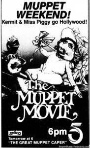 THE MUPPET MOVIE- Television guide ad. November 14, 1987.
