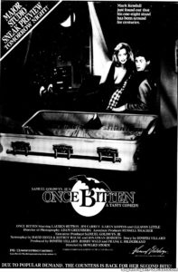 ONCE BITTEN- Newspaper ad. November 8, 1985.
