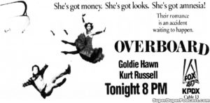 OVERBOARD- Television guide ad. November 20, 1990.