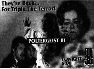 POLTERGEIST III- Television guide ad. November 17, 1992.