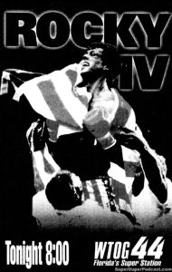 ROCKY IV- Television guide ad. November 19, 1993.