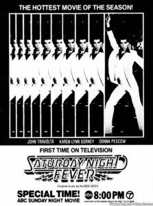 SATURDAY NIGHT FEVER- Television guide ad. November 16, 1980.