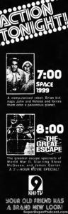 SPACE 1999- Television guide ad. November 6, 1976.