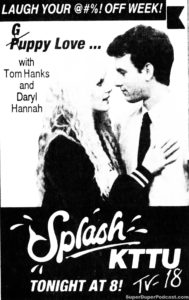 SPLASH- Television guide ad.
November 7, 1990.