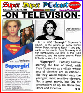 SUPERGIRL-
November 16, 1985.
Caped Wonder Stuns City!