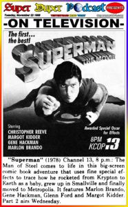 SUPERMAN THE MOVIE-
November 22, 1988.