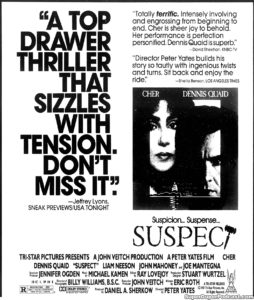 SUSPECT- Newspaper ad. November 1, 1987.