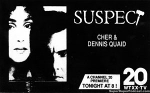 SUSPECT- Television guide ad. November 12. 1990.