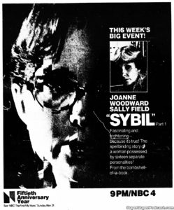SYBIL- Television guide ad. November 14, 1976.